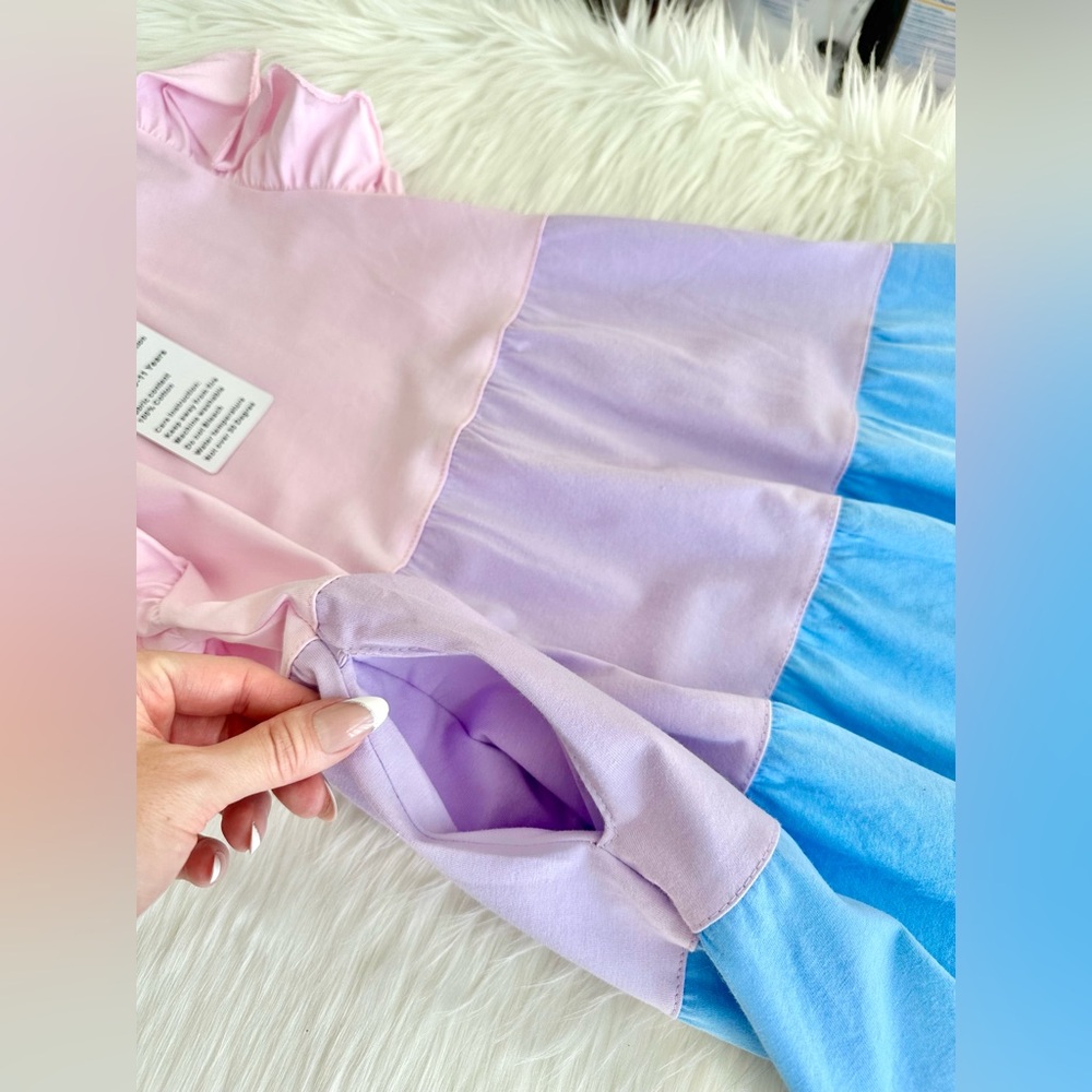 GIRLS PASTEL DRESS - Picture 10 of 15